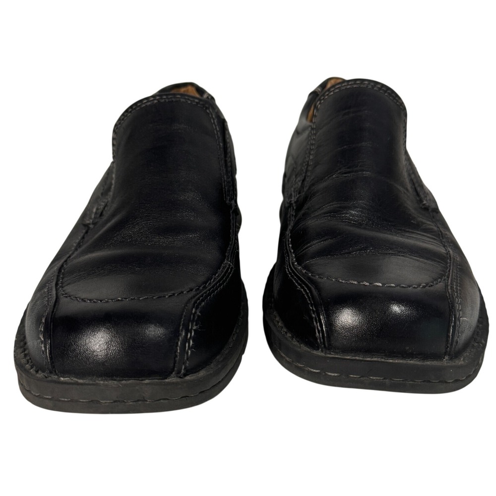 Dockers ProStyle All Motion Comfort Mens Black Leather Slip On‎ Loafers Square
